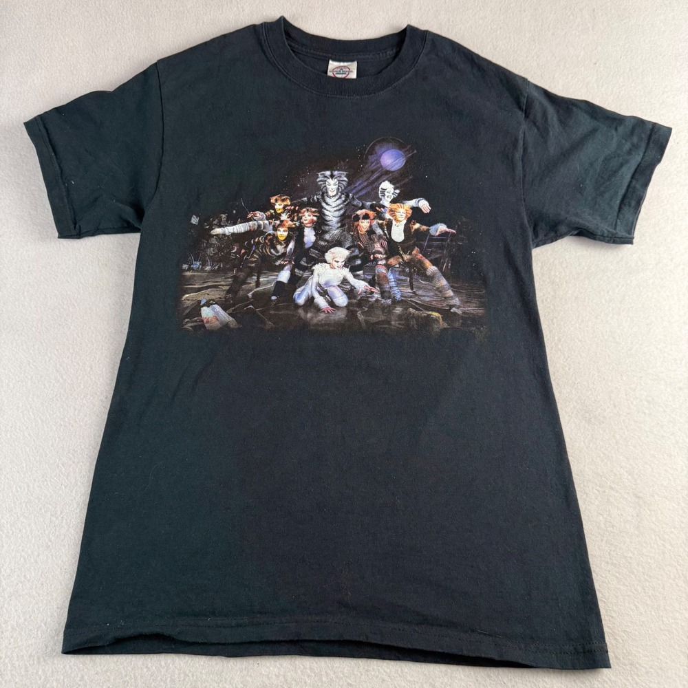 Delta Magnum Weight Cats Musical Broadway Graphic‎ T-Shirt Black Men's Small